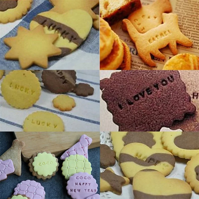 DIY Alphabet Plastic Cake Mold Letter Impress Biscuit Cookie Mould Cutter Press Stamp Embosser Fondant Mold Cake Decorating Tool
DIY Alphabet Plastic Cake Mold Letter Impress Biscuit Cookie Mould Cutter Press Stamp Embosser Fondant Mold Cake Decorating Tool