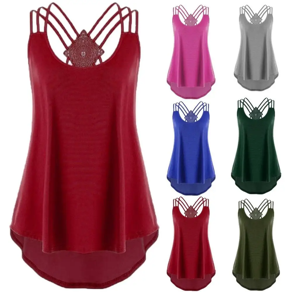 Bandages Sleeveless Sling Vest Women Casual Crop Tops Wear High Low TankTop Notes Strappy Tank Tops solid Regular Shirt topy J80
Bandages Sleeveless Sling Vest Women Casual Crop Tops Wear High Low TankTop Notes Strappy Tank Tops solid Regular Shirt topy J80