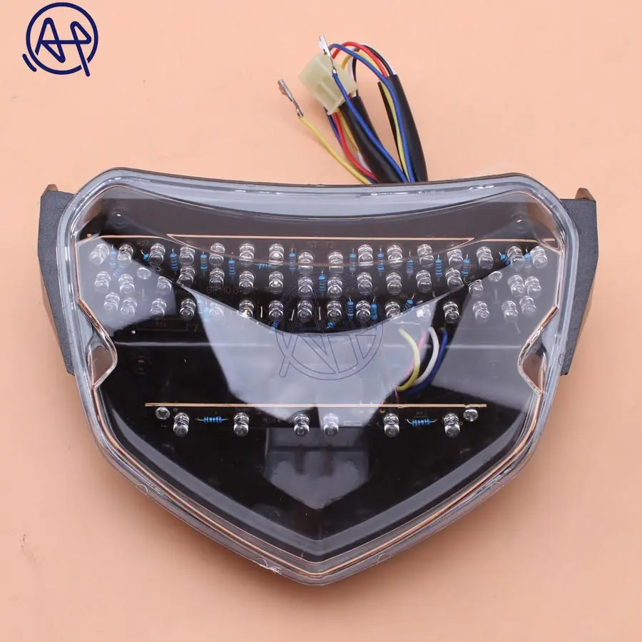 Clear/Smoke Lens Motorcycle Integrated LED Rear Brake Tail Tight & Indicator Turn Signal For Suzuki GSXR 600 750 1000 2004-05
Clear/Smoke Lens Motorcycle Integrated LED Rear Brake Tail Tight & Indicator Turn Signal For Suzuki GSXR 600 750 1000 2004-05