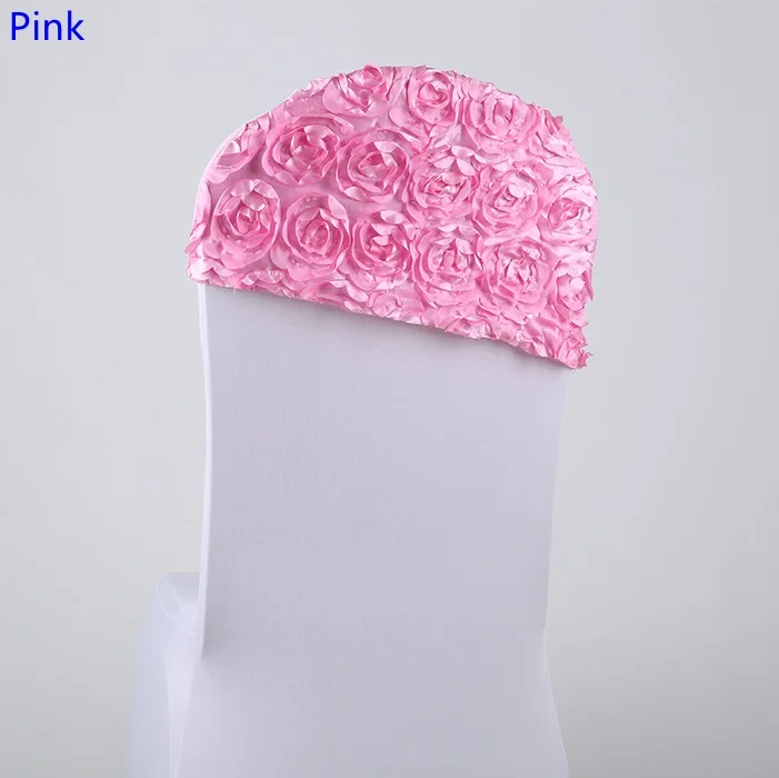 Pink Colour Wedding Chair Sash Embroider Rosette Rose Flower Lycra Chair Decoration Chair Covers Hood Cap Cover Fit All Chairs
Pink Colour Wedding Chair Sash Embroider Rosette Rose Flower Lycra Chair Decoration Chair Covers Hood Cap Cover Fit All Chairs