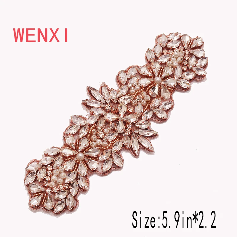 WENXI (10pcs) Wholesale Rhinestones Appliques Accessory For Wedding Dresses Belt Clear Rose Gold Crystal Rhinestones WX960
WENXI (10pcs) Wholesale Rhinestones Appliques Accessory For Wedding Dresses Belt Clear Rose Gold Crystal Rhinestones WX960