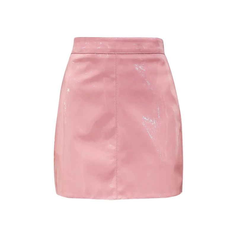 PERHAPS U Pink Black Beige Blue PU Patent Leather High Street Solid Pencil Mini Empire Short Skirt S0095
PERHAPS U Pink Black Beige Blue PU Patent Leather High Street Solid Pencil Mini Empire Short Skirt S0095