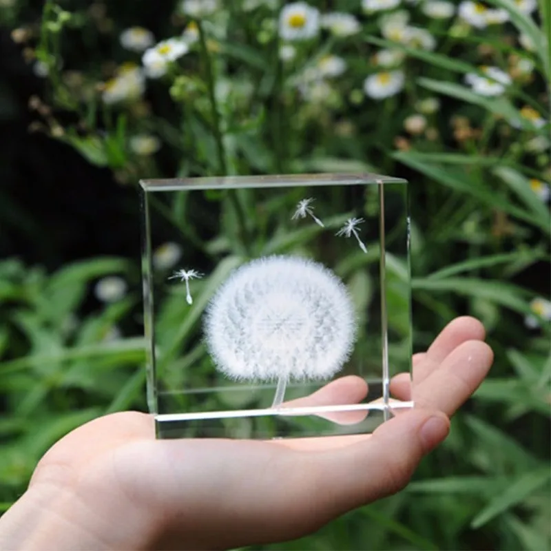 3D Crystal Dandelion Moon Crystal Statue Desk Decoration Crystal Ornament Dandelion Statue Crafts Creative Gift
3D Crystal Dandelion Moon Crystal Statue Desk Decoration Crystal Ornament Dandelion Statue Crafts Creative Gift