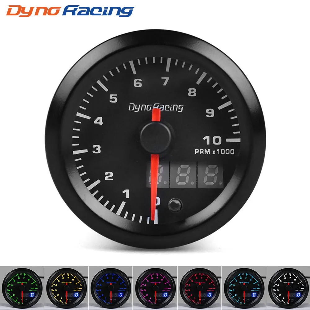 Dynoracing 52mm Dual Display Tachometer 0-10000 Rpm Gauge 7 colors Led Car Meter With Stepper Motor BX101495
Dynoracing 52mm Dual Display Tachometer 0-10000 Rpm Gauge 7 colors Led Car Meter With Stepper Motor BX101495