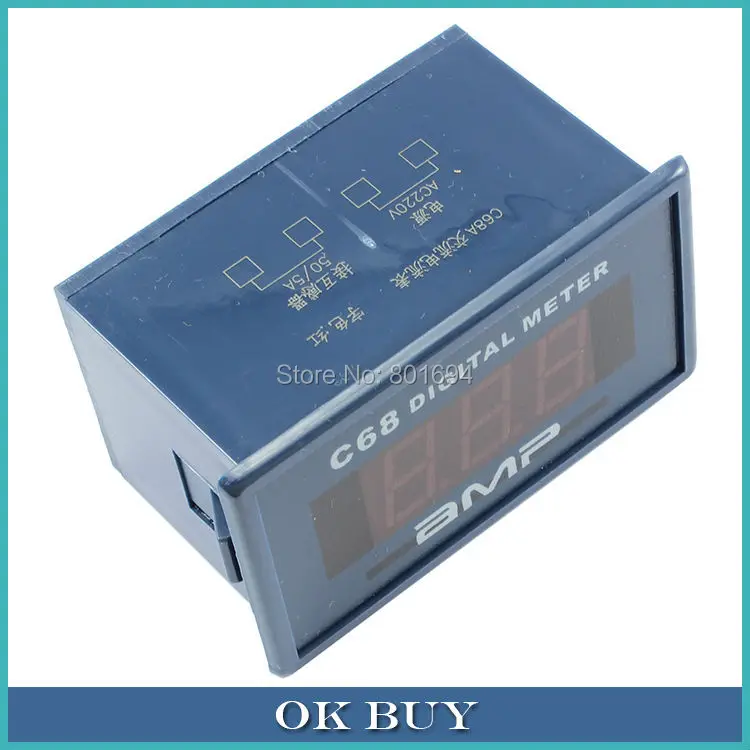 C68A 0.56" 3Bit 0-50A AC Digital Ammeter 220V Alternating Current Measurement Meter Compatible 85L17 Pointer Table
C68A 0.56" 3Bit 0-50A AC Digital Ammeter 220V Alternating Current Measurement Meter Compatible 85L17 Pointer Table