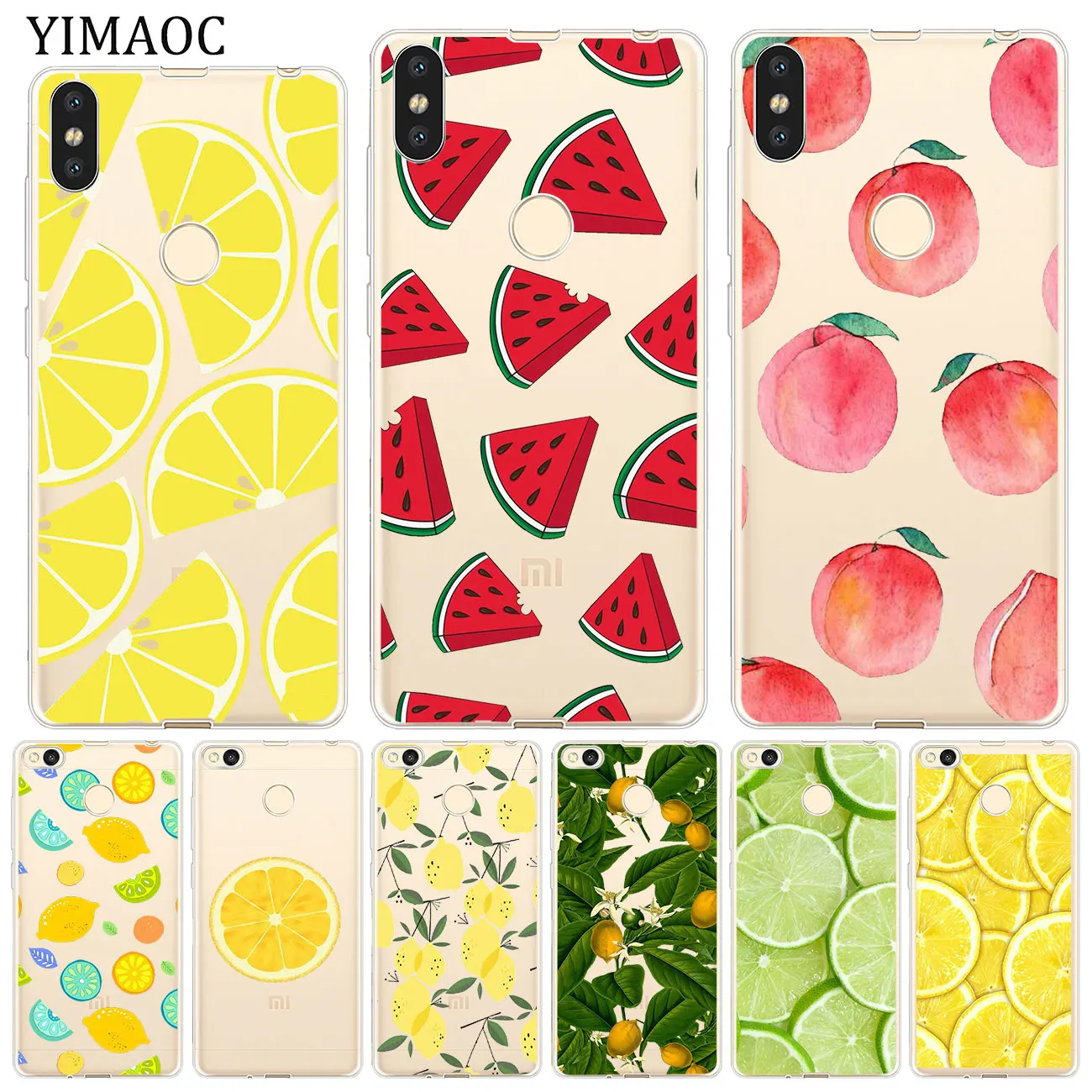 YIMAOC лимонный литературный фруктовый мягкий чехол для телефона Xiaomi Redmi K20 8A 7A 6A 5A 4A