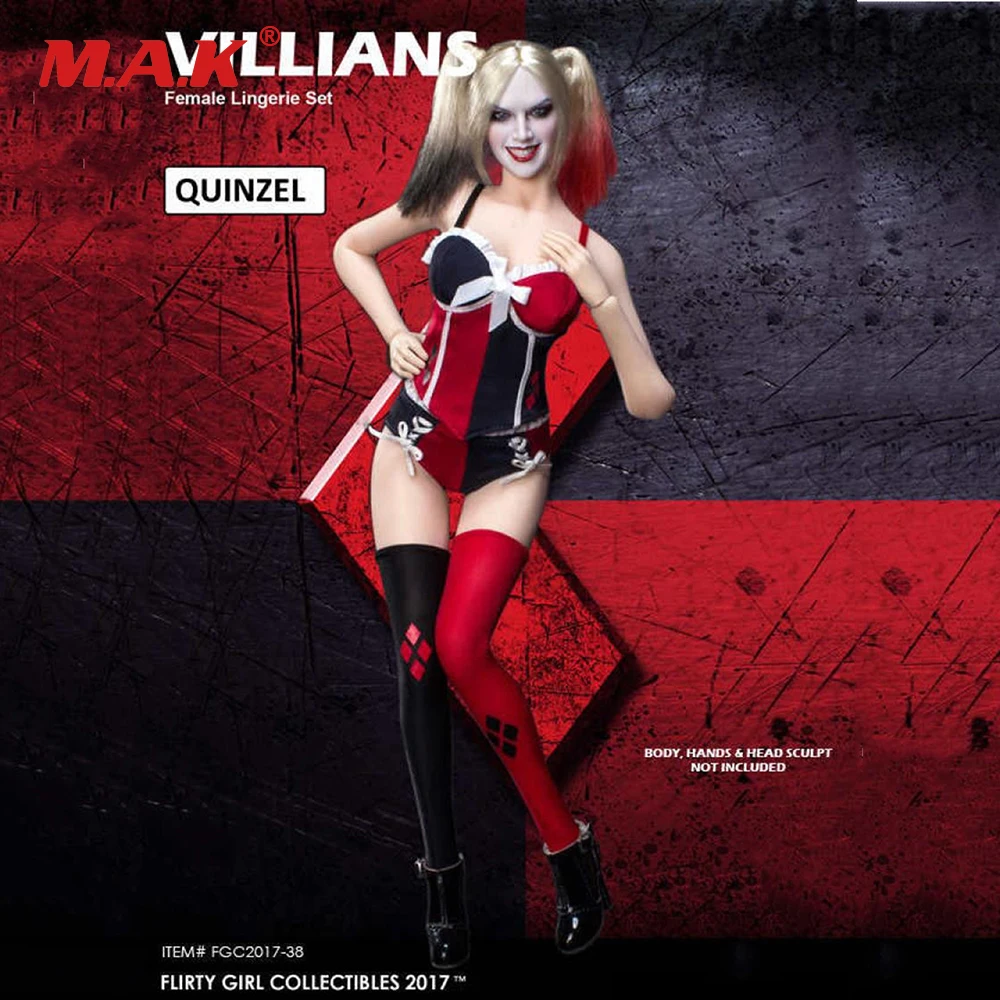 1/6 Female Clothing FGC2017 Lingerie Set CLOWN KARA PRINCESS QUINZEL Character Clothes Set & Shoes For 12 " Action Figure Body
1/6 Female Clothing FGC2017 Lingerie Set CLOWN KARA PRINCESS QUINZEL Character Clothes Set & Shoes For 12 " Action Figure Body