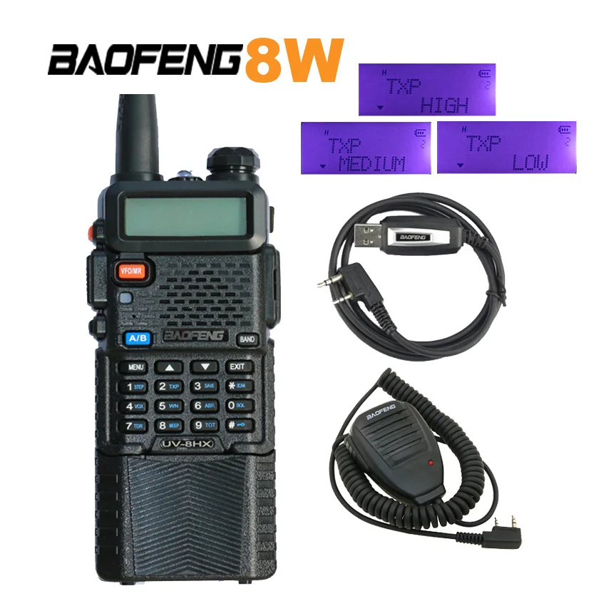 Портативная рация Baofeng Newest Walkie Talkie UV 5R 3800 мАч 8 Вт|uv 5re|tyt th-uv3ruv 5r |