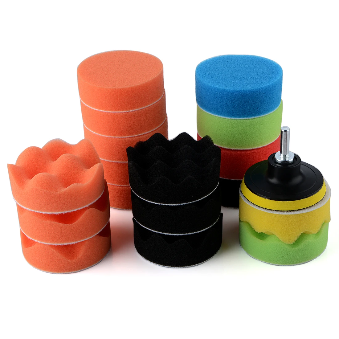 19 Pcs 3" Sponge Buff Polishing Pad Set For Car Polisher & Waxing M10 Drill Adapter
19 Pcs 3" Sponge Buff Polishing Pad Set For Car Polisher & Waxing M10 Drill Adapter