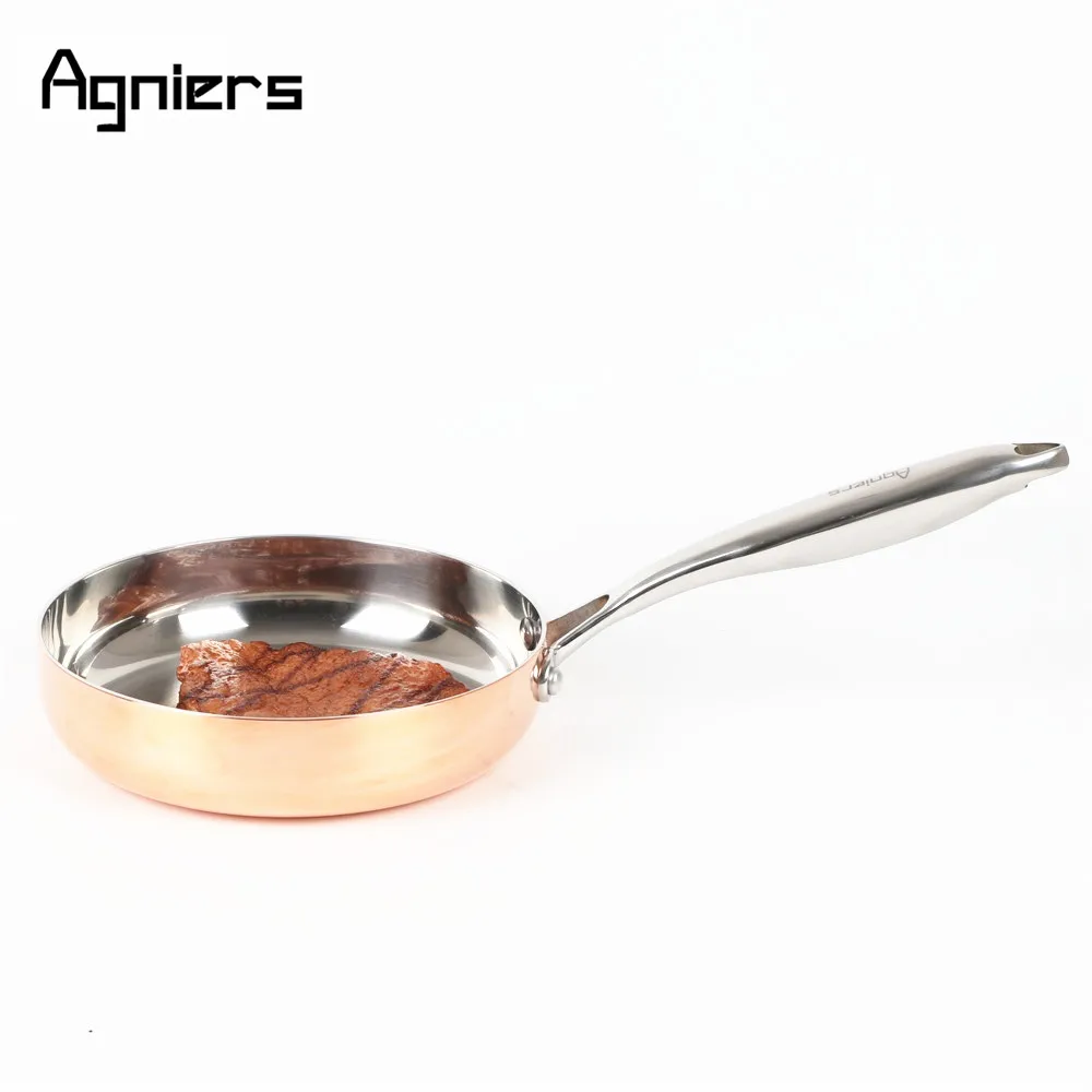 Agniers 20cm Multi-Ply Clad Copper Frying pan and Stainless-Steel 8-Inch Straight Chef's Pan
Agniers 20cm Multi-Ply Clad Copper Frying pan and Stainless-Steel 8-Inch Straight Chef's Pan