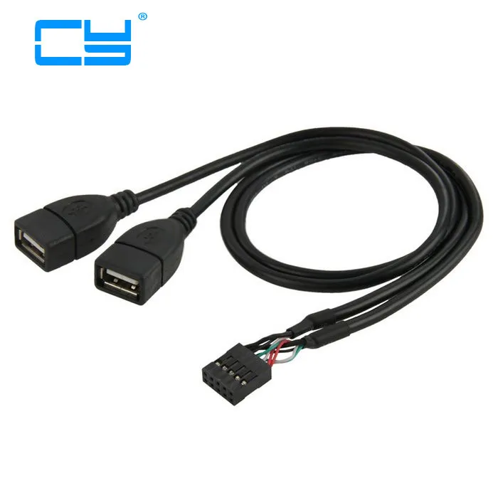 5PCS High Quality MotherBoard 9Pin Turns USB2.0 Two Extension Line Main board Female Header to Dual USB 2.0 Female Adapter Cable
5PCS High Quality MotherBoard 9Pin Turns USB2.0 Two Extension Line Main board Female Header to Dual USB 2.0 Female Adapter Cable