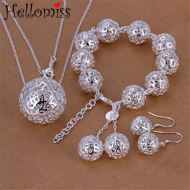 Wedding Jewelry Sets for Women Big Hollow Ball Pendant Necklace Earrings Bracelet 3 Pcs Bridal Jewelry Set Fashion Bijoux Femme
Wedding Jewelry Sets for Women Big Hollow Ball Pendant Necklace Earrings Bracelet 3 Pcs Bridal Jewelry Set Fashion Bijoux Femme