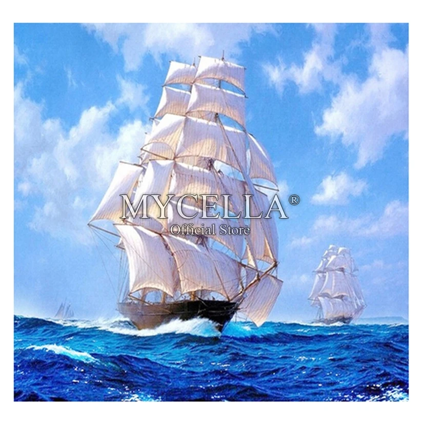 5D Diy Diamond Painting Cross Stitch Landscape Diamond Mosaic Embroidery Full Round Canvas Sailboat Home Decoration Needlework
5D Diy Diamond Painting Cross Stitch Landscape Diamond Mosaic Embroidery Full Round Canvas Sailboat Home Decoration Needlework