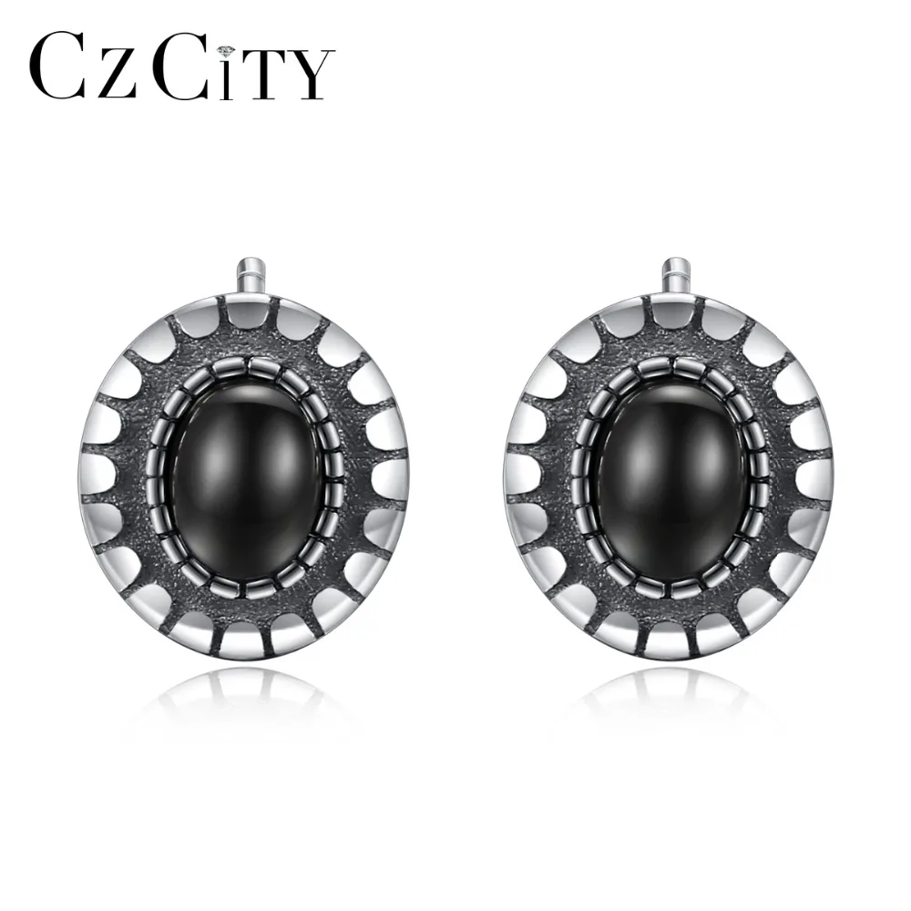 CZCITY 925 Sterling Silver Vintage Stud Earring for Women Black Zirconia Carving S925 Post Earring Female Popular Fine Jewellery
CZCITY 925 Sterling Silver Vintage Stud Earring for Women Black Zirconia Carving S925 Post Earring Female Popular Fine Jewellery