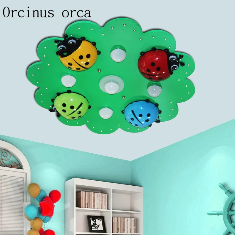 Cartoon creation colorful Ladybug ceiling lamp children's room boy girl baby bedroom warm eye protection LED ceiling lamp
Cartoon creation colorful Ladybug ceiling lamp children's room boy girl baby bedroom warm eye protection LED ceiling lamp