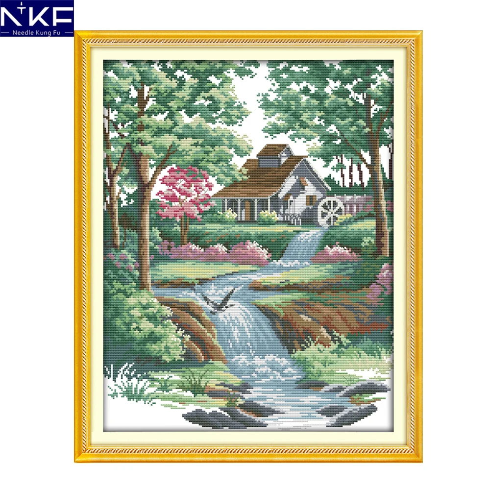 NKF Good Environment Chinese Cross Stitch Pattern DIY Needlework Embroidery Scenery Cross Stitch for Home Decor
NKF Good Environment Chinese Cross Stitch Pattern DIY Needlework Embroidery Scenery Cross Stitch for Home Decor