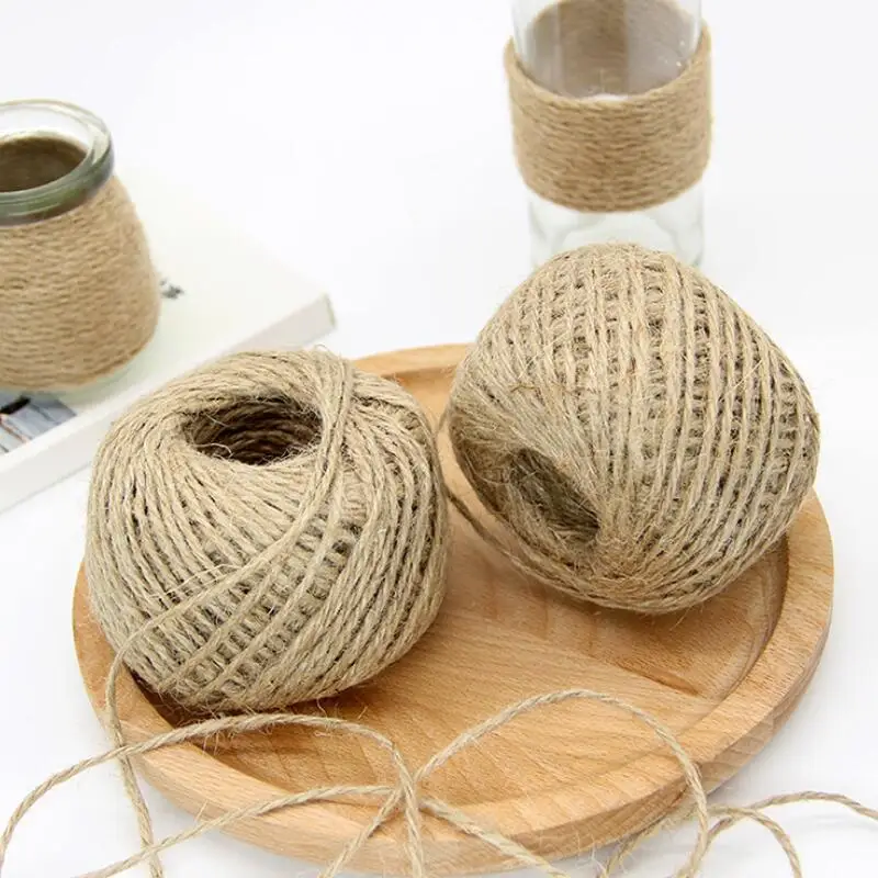 50M/Pcs Natural Jute Twine Burlap String Florists Woven Hemp Rope Thread DIY Scrapbooking Craft Wrapping Cords 6 Pcs/lot
50M/Pcs Natural Jute Twine Burlap String Florists Woven Hemp Rope Thread DIY Scrapbooking Craft Wrapping Cords 6 Pcs/lot