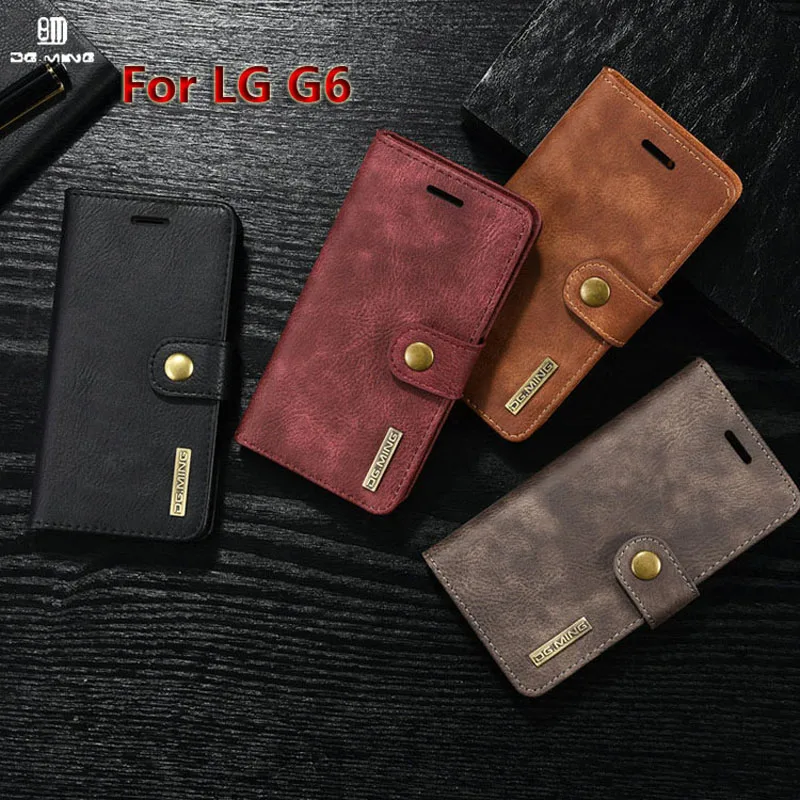Чехол DG.MING для LG G6 роскошный кожаный чехол 5 7 дюйма защитный телефона кошелек
