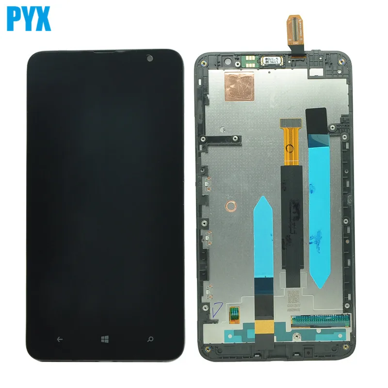 For Lumia 1320 LCD Display + Touch Screen Panel Glass Digitizer Assembly Black Free Shipping | Mobile Phone Screens