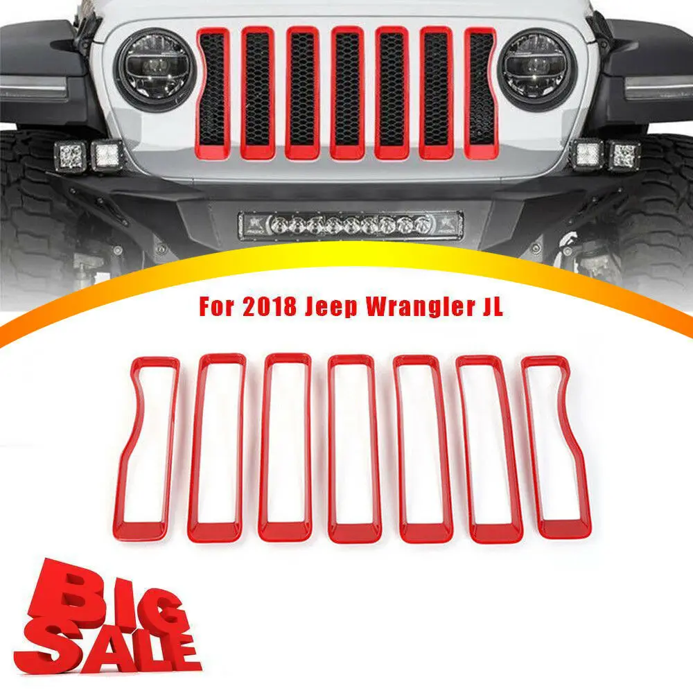 NEW Red Front Grill Decor Grille Insert Kit for Jeep Wrangler JL Sport Sprots 2018
NEW Red Front Grill Decor Grille Insert Kit for Jeep Wrangler JL Sport Sprots 2018