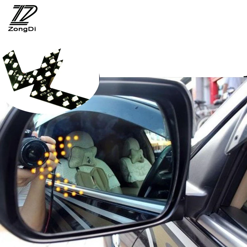 ZD 2 шт./компл. автомобильный сигнал поворота H7 светильник наклейки на зеркало