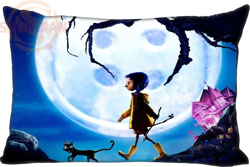 Hot sale Rectangle Pillowcase (two-sides) Custom Comfortable Cartoon Coraline pillow case Zippered Just Cover
Hot sale Rectangle Pillowcase (two-sides) Custom Comfortable Cartoon Coraline pillow case Zippered Just Cover