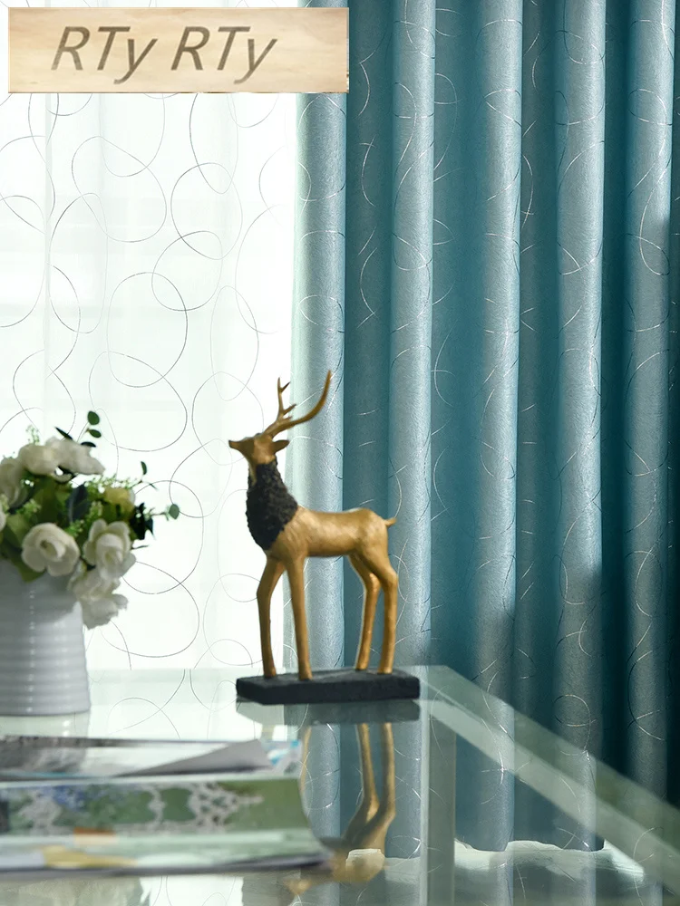 Modern Stripe Blackout curtain for Window Curtains Styles for Living Room Full Light Shade Drapes European Thickened Curtains
Modern Stripe Blackout curtain for Window Curtains Styles for Living Room Full Light Shade Drapes European Thickened Curtains