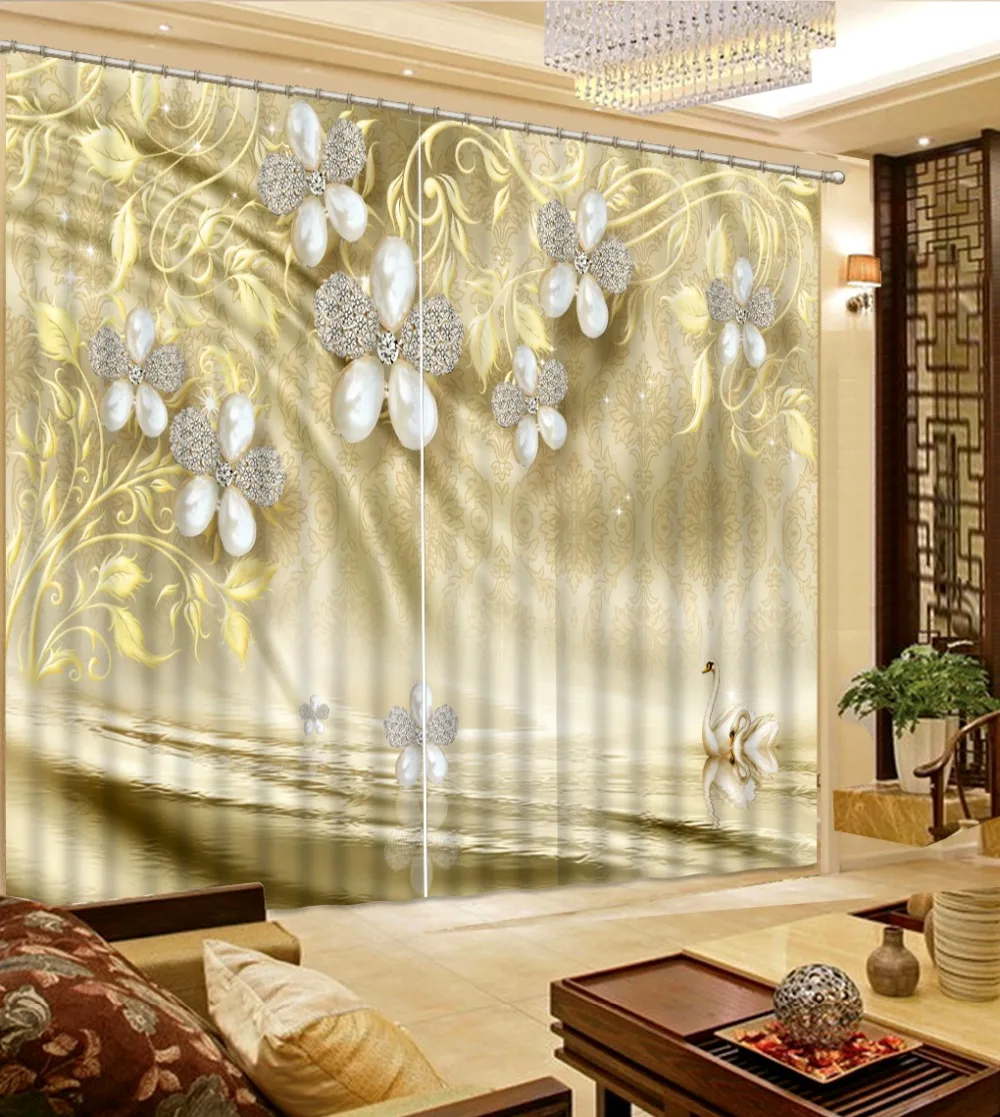 Swan jewelry Grommet top Curtains Customize 3D Window Curtains Living Room Wedding Curtains For Bedroom
Swan jewelry Grommet top Curtains Customize 3D Window Curtains Living Room Wedding Curtains For Bedroom