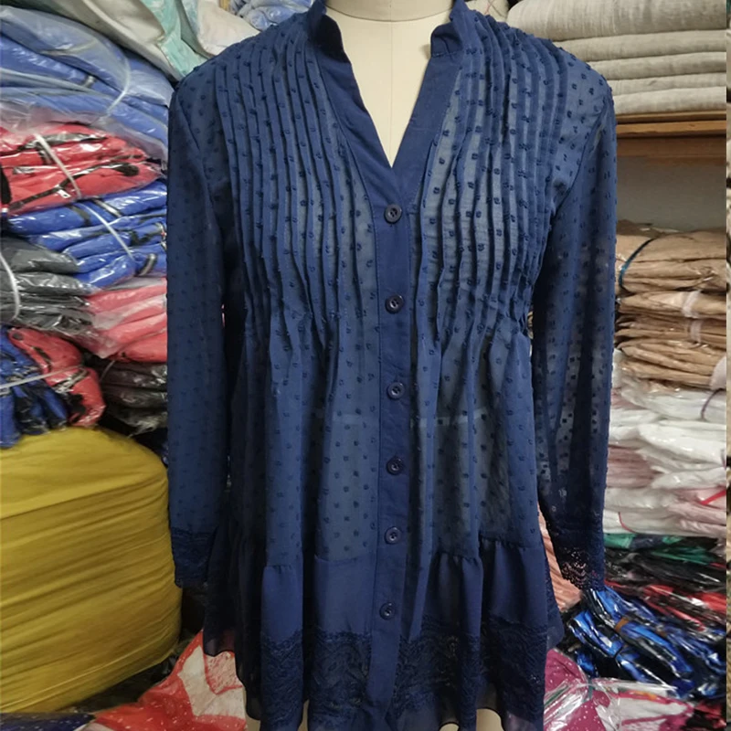 Women Fashion Casual Lace Blouse Long sleeve loose Shirts Summer V-neck Chiffon Blouses
Women Fashion Casual Lace Blouse Long sleeve loose Shirts Summer V-neck Chiffon Blouses