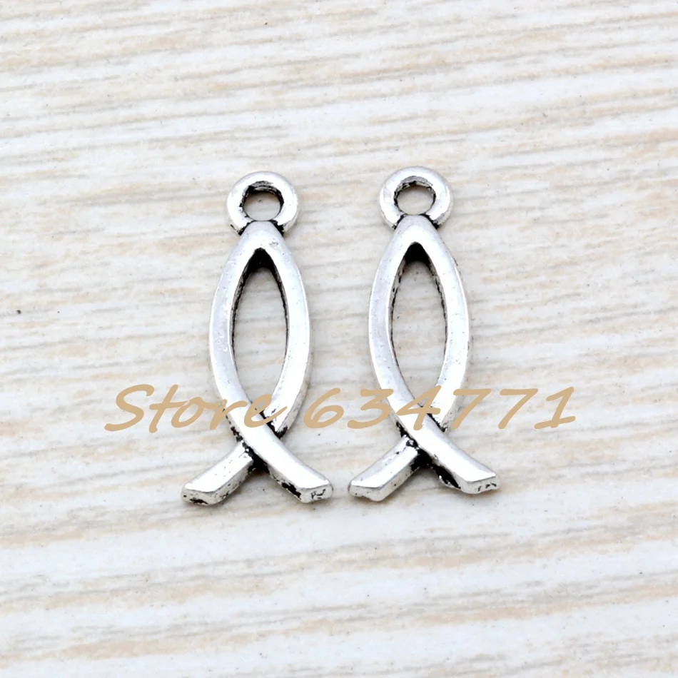 Hot ! 300pcs zinc alloy Jesus Fish Ichthys Christian charm Pendants 8.5 x 21mm DIY Jewelry A-104
Hot ! 300pcs zinc alloy Jesus Fish Ichthys Christian charm Pendants 8.5 x 21mm DIY Jewelry A-104