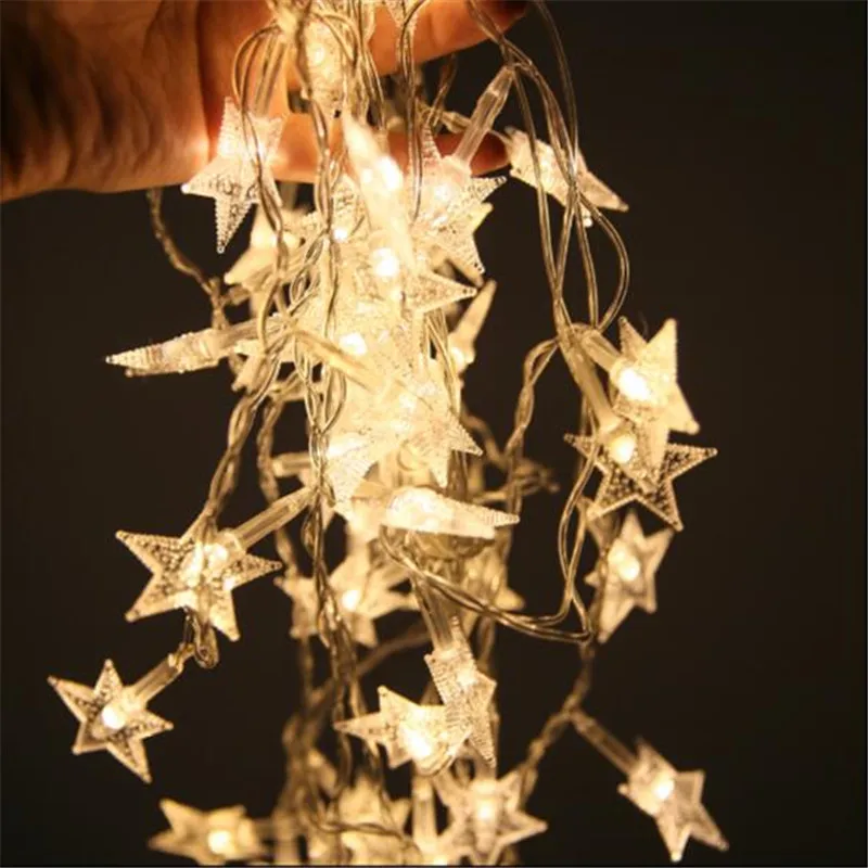 2018 New Year 7.5M 50LED Star String Lights Fairy Garland Waterproof For Christmas Wedding Home Party Decoration EU US plug
2018 New Year 7.5M 50LED Star String Lights Fairy Garland Waterproof For Christmas Wedding Home Party Decoration EU US plug