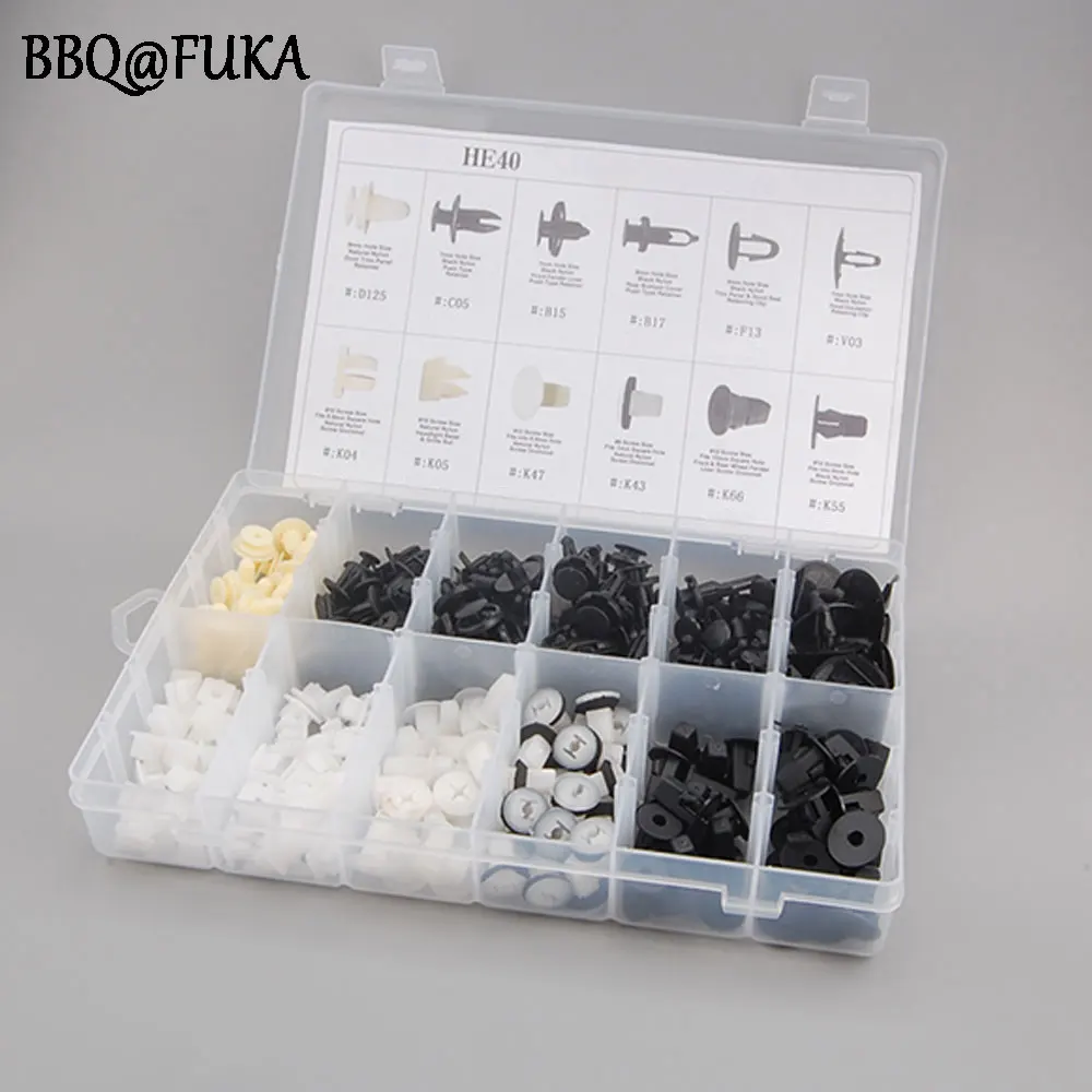 240Pcs Plastic Rivets Fender Fastener Bumper Push Screw Pin Clips Assortment Door Trim For Honda Mazda Toyota Isuzu Mitsubishi
240Pcs Plastic Rivets Fender Fastener Bumper Push Screw Pin Clips Assortment Door Trim For Honda Mazda Toyota Isuzu Mitsubishi