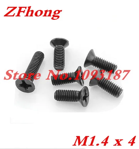 1000pcs M1.4 x 4 M1.4*4 Steel With Black Zinc Flat Head Phillips Cross Recessed Countersunk Head Machine Screws
1000pcs M1.4 x 4 M1.4*4 Steel With Black Zinc Flat Head Phillips Cross Recessed Countersunk Head Machine Screws