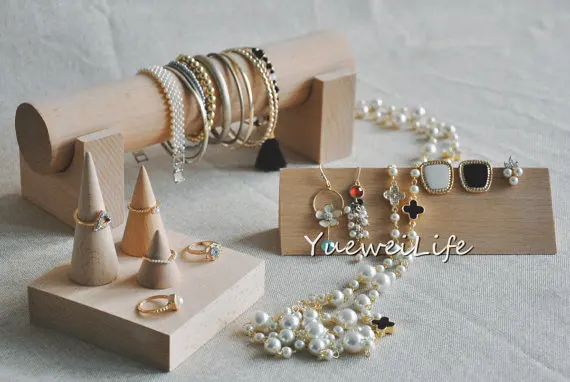 Solid Wood Jewelry Display Holder Ring Display Holder Jewelry Blocks Earrings Display Holder Bangle Bracelets Display Stand
Solid Wood Jewelry Display Holder Ring Display Holder Jewelry Blocks Earrings Display Holder Bangle Bracelets Display Stand