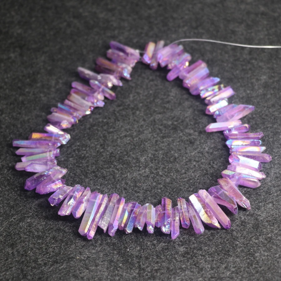 Purple AB Crystal Necklace Pendant Natural Gem Stone Quartz Bullet Hexagonal Point Pendulum Column Reiki Healing Chakra Jewelry
Purple AB Crystal Necklace Pendant Natural Gem Stone Quartz Bullet Hexagonal Point Pendulum Column Reiki Healing Chakra Jewelry