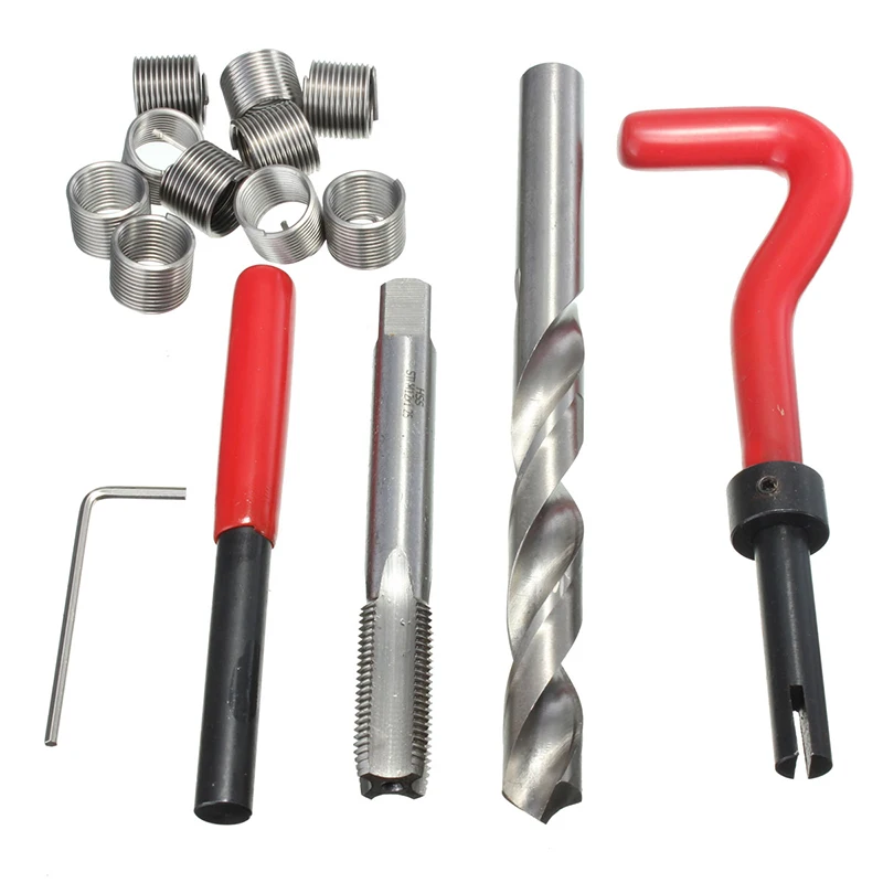 Durable Metric Thread Repair Insert Kit M12 For Helicoil Pro Coil Car Automotive Tools 
Durable Metric Thread Repair Insert Kit M12 For Helicoil Pro Coil Car Automotive Tools