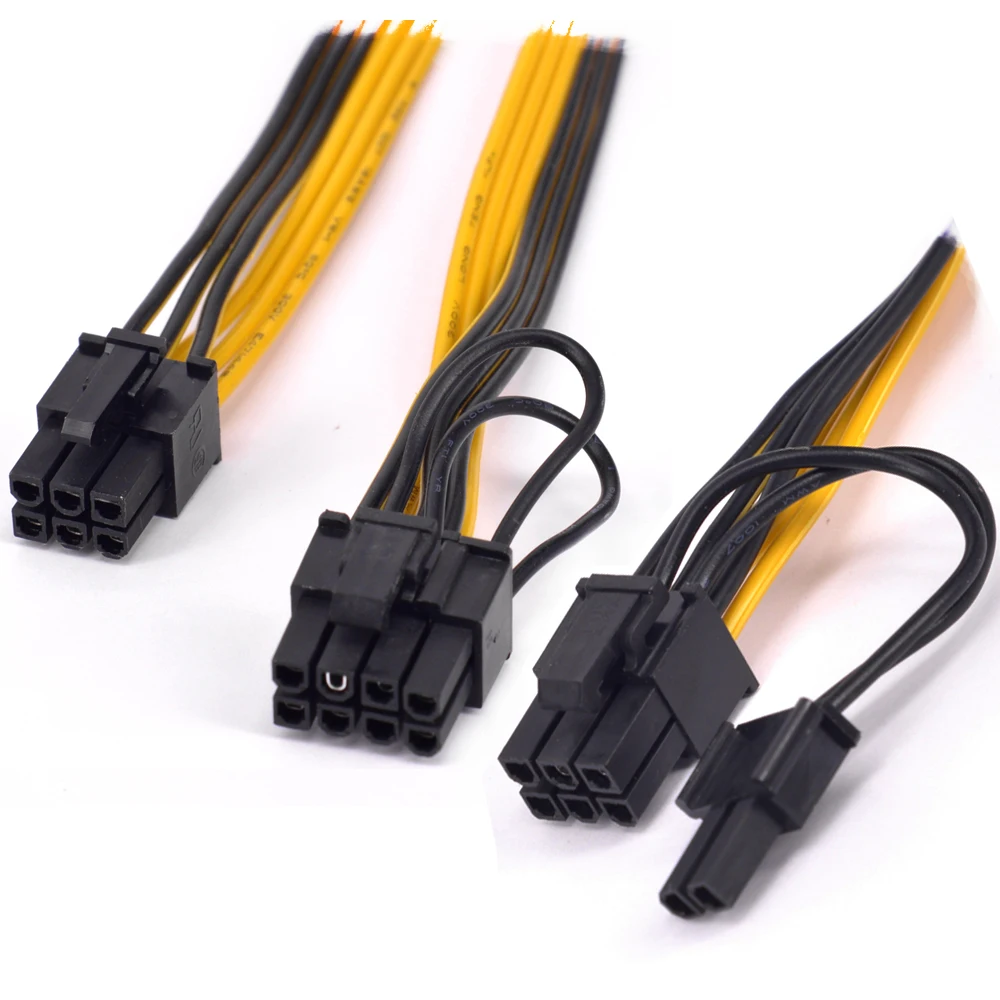 16AWG PCI-e 6Pin to 2 port 6+2pin Power supply Cable PCI express Graphics Card Dual 8pin male to 6 Pin Extension Mining Machine
16AWG PCI-e 6Pin to 2 port 6+2pin Power supply Cable PCI express Graphics Card Dual 8pin male to 6 Pin Extension Mining Machine