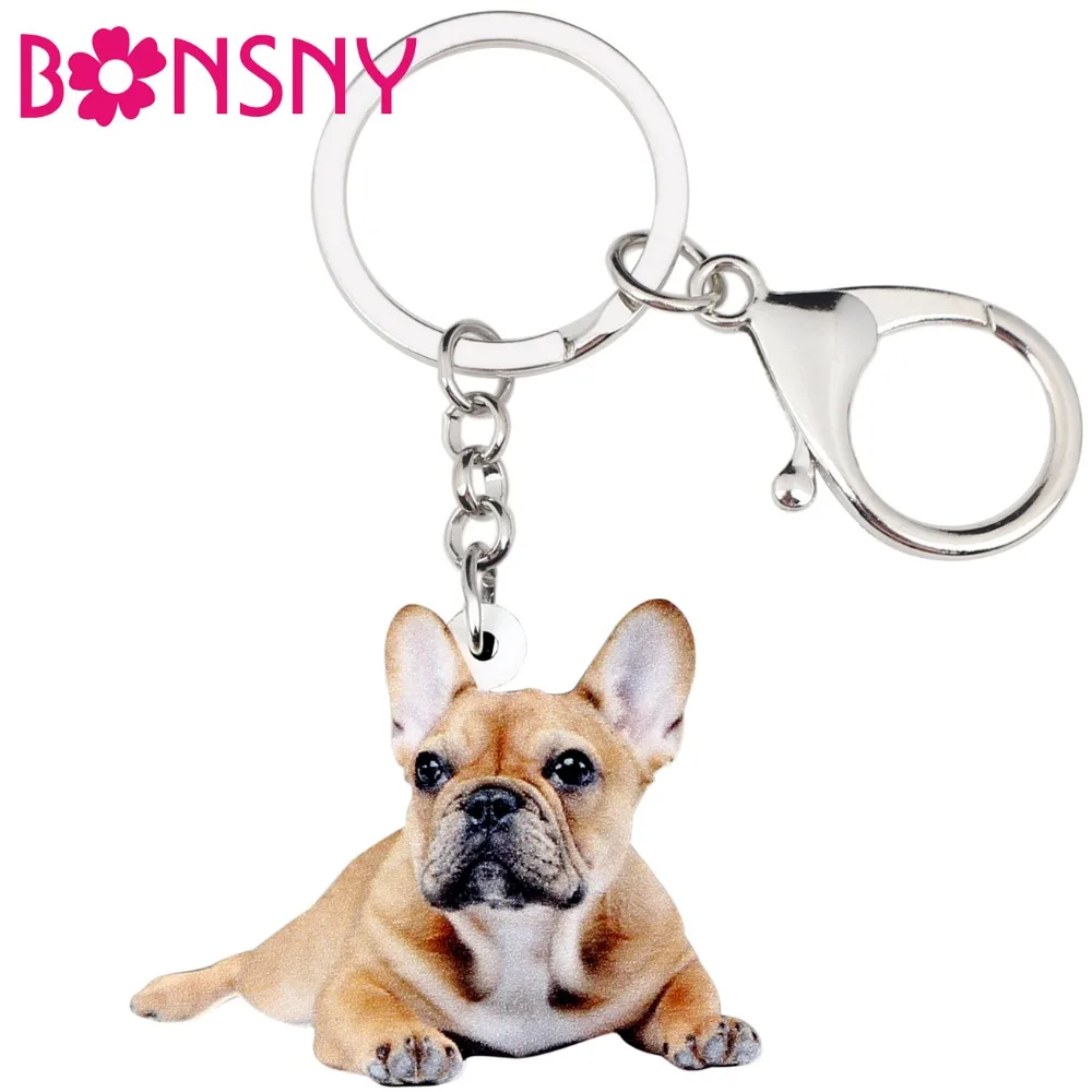 Bonsny Acrylic Novelty French Bulldog Pug Dog Key Chains Keychain Ring Animal Jewelry For Women Girl Handbag Car Charm Accessory
Bonsny Acrylic Novelty French Bulldog Pug Dog Key Chains Keychain Ring Animal Jewelry For Women Girl Handbag Car Charm Accessory