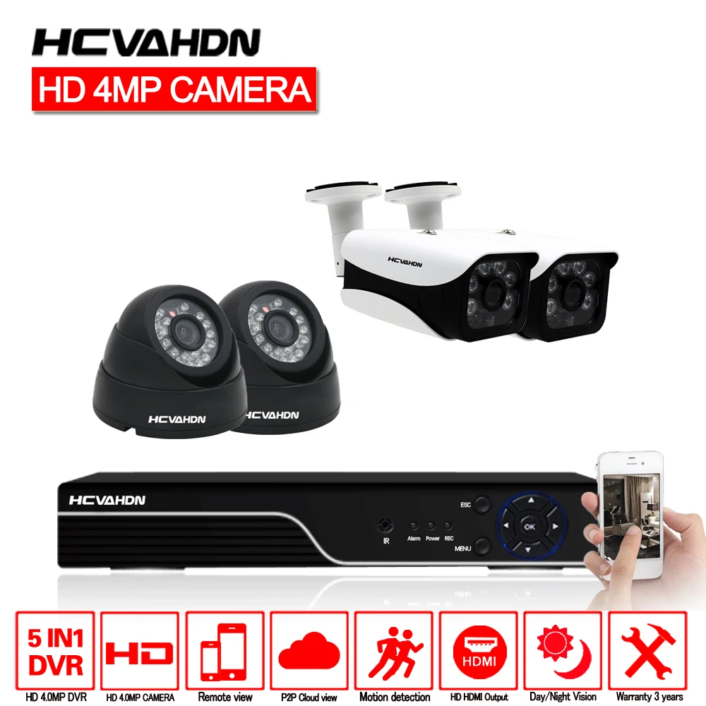 HCVAHDN Home Security AHD 4MP CCTV SYSTEM 4CH Hybrid 4PCS 4.0MP Camera Home Security CCTV Kits NO HDD HDMI Output Night Vision
HCVAHDN Home Security AHD 4MP CCTV SYSTEM 4CH Hybrid 4PCS 4.0MP Camera Home Security CCTV Kits NO HDD HDMI Output Night Vision
