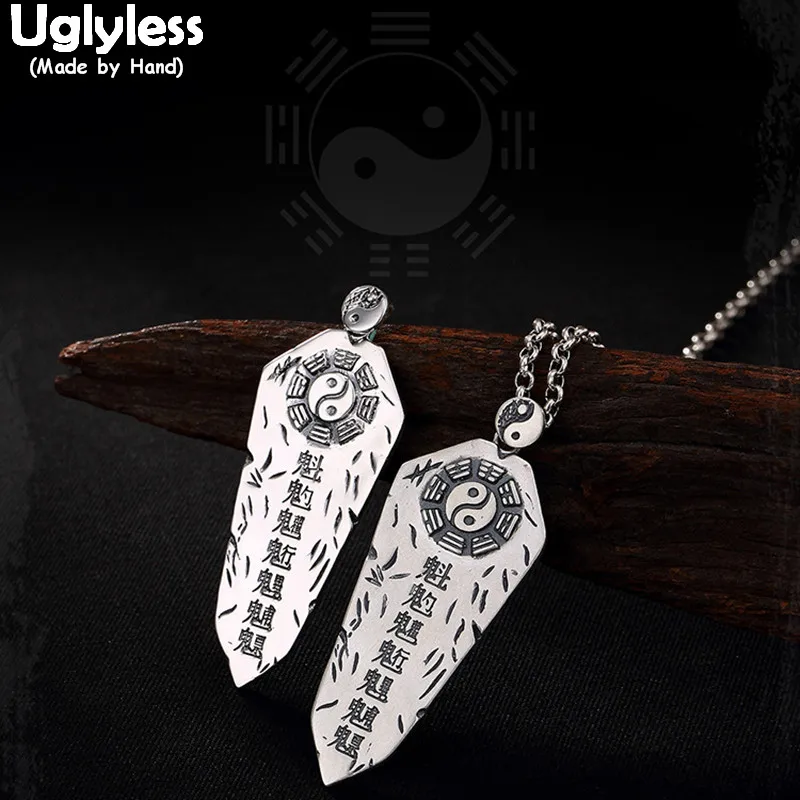 Uglyless 100% Real 990 Pure Silver Irregular Triangle Pendants Necklaces NO Chain Buddhism Tai Chi Pendant Thai Silver Jewelry
Uglyless 100% Real 990 Pure Silver Irregular Triangle Pendants Necklaces NO Chain Buddhism Tai Chi Pendant Thai Silver Jewelry