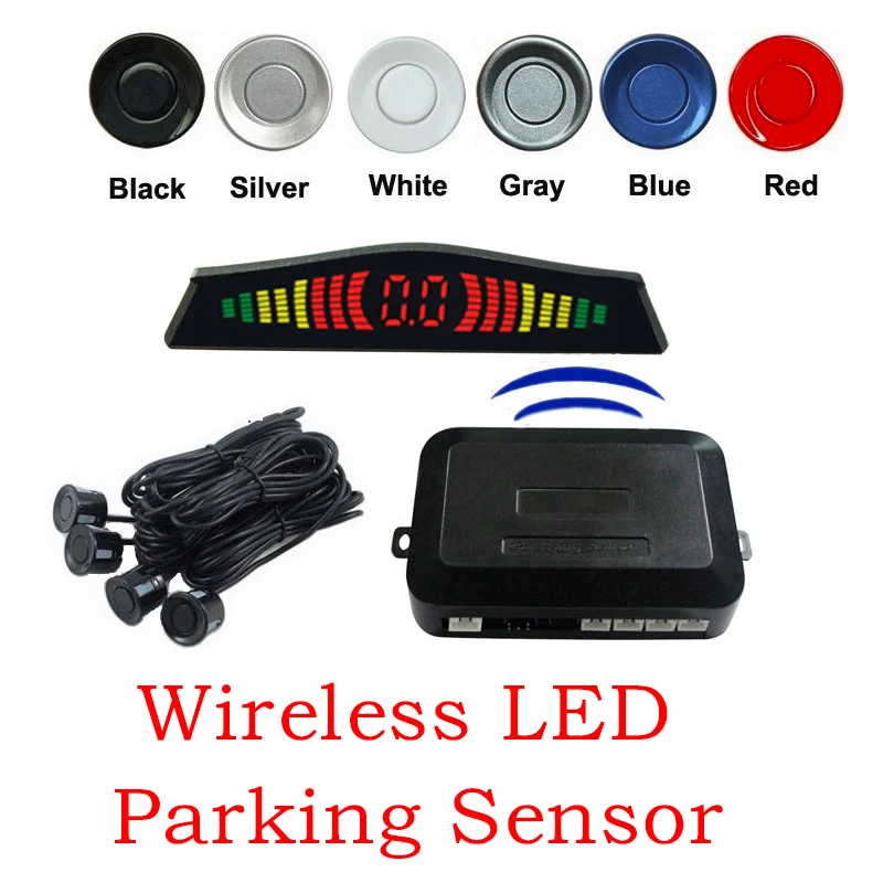 Free shipping wireless LED parking sensor parking assistance car LED Parking Reverse Radar with 4 Sensors 6 colors choosable
Free shipping wireless LED parking sensor parking assistance car LED Parking Reverse Radar with 4 Sensors 6 colors choosable