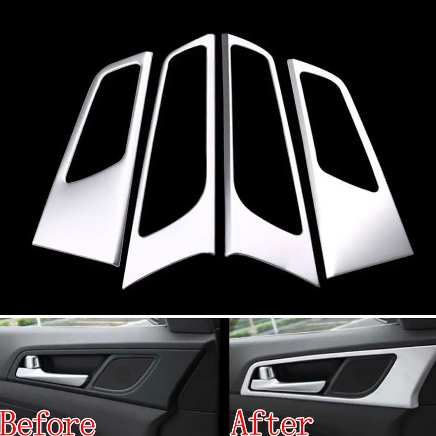 BBQ@FUKA 4Pcs Matt Car Interior Inner Side Door Handle Bowl Cover Trim Decor Styling Fit For Hyundai Tucson 2015 Car Accessory
BBQ@FUKA 4Pcs Matt Car Interior Inner Side Door Handle Bowl Cover Trim Decor Styling Fit For Hyundai Tucson 2015 Car Accessory