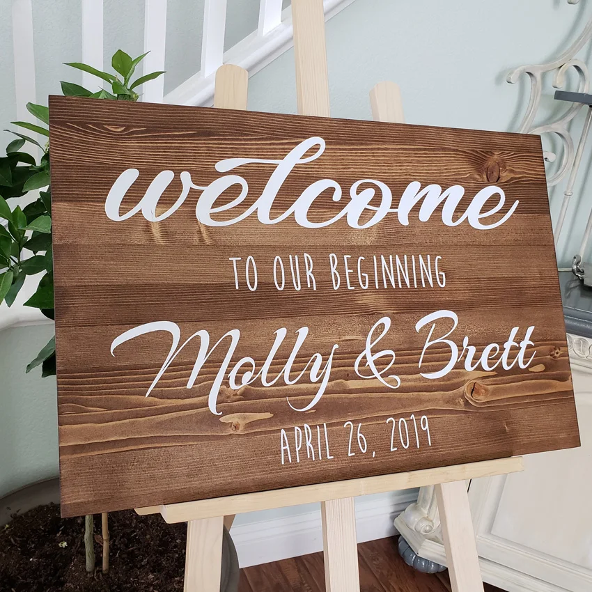Wedding Welcome Wall Decal For Board Custom Wedding Art Wall Vinyl Stickers Mural Personalized Name Decoration AY1928
Wedding Welcome Wall Decal For Board Custom Wedding Art Wall Vinyl Stickers Mural Personalized Name Decoration AY1928