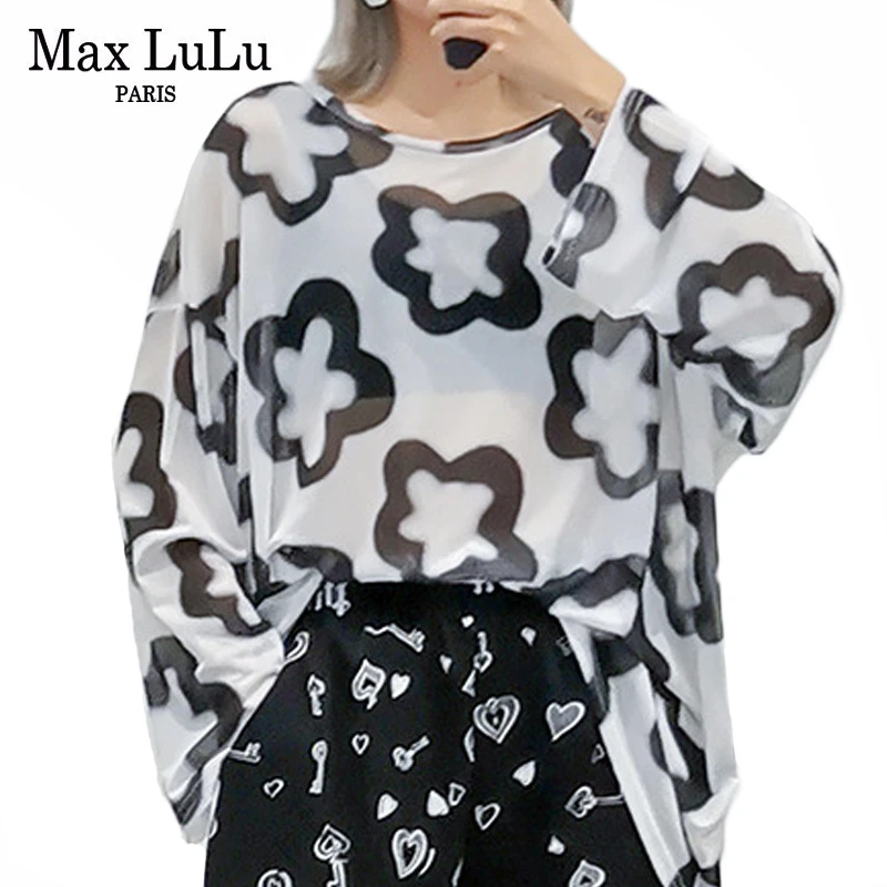 Max LuLu Autumn Fashion Korean Designer Clothes Ladies Sexy Mesh Tops Tees Womens Casual T Shirts Oversized Long Sleeve Tshirt
Max LuLu Autumn Fashion Korean Designer Clothes Ladies Sexy Mesh Tops Tees Womens Casual T Shirts Oversized Long Sleeve Tshirt