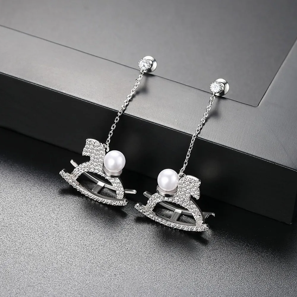 FARLENA Jewelry Silver Plated Cute Trojan Drop Earrings Micro pave Zircon Fashion Crystal long Earrings for Women
FARLENA Jewelry Silver Plated Cute Trojan Drop Earrings Micro pave Zircon Fashion Crystal long Earrings for Women