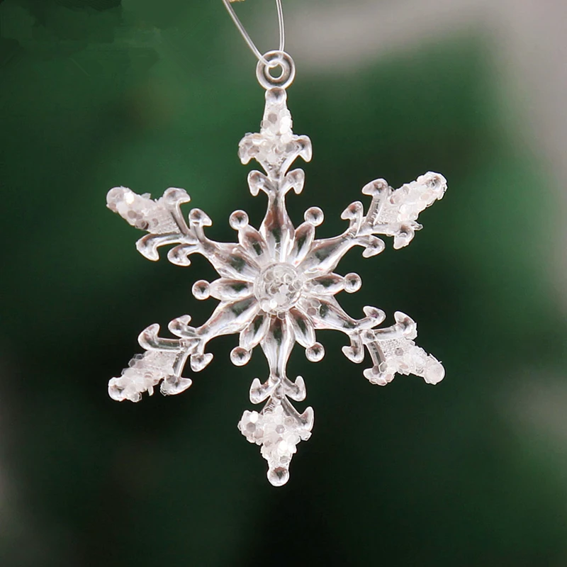 Weight 8G Size 4.5X4.5CM In Total 6 PCS Christmas Transparent Sticky Snowflakes Acrylic XMas Tree Hanging Decorations
Weight 8G Size 4.5X4.5CM In Total 6 PCS Christmas Transparent Sticky Snowflakes Acrylic XMas Tree Hanging Decorations