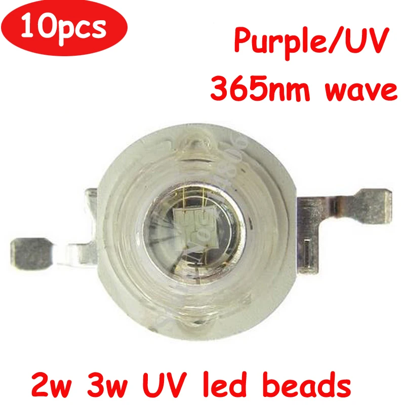 10pcs 2W 3W 3.4-3.6V 600-700mA UV Ultraviolet Purple 365nm LED Beads Light Parts
10pcs 2W 3W 3.4-3.6V 600-700mA UV Ultraviolet Purple 365nm LED Beads Light Parts