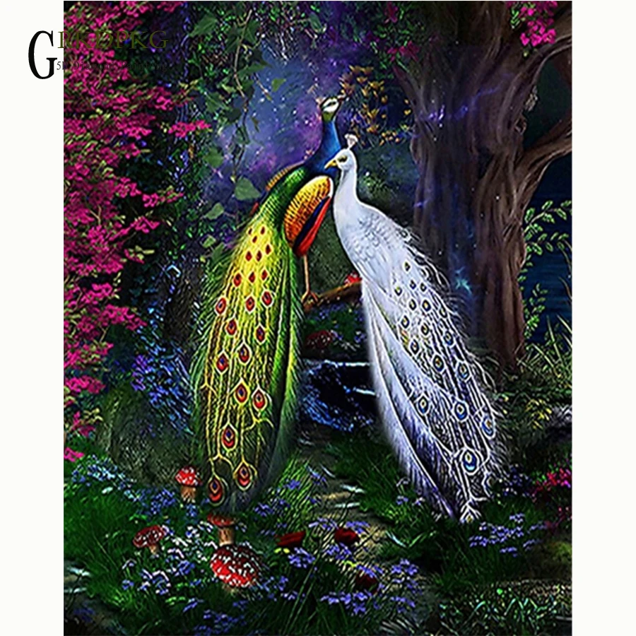 5D diamond painting Green white peacock full square diamond embroidery Cross stitch pictures of rhinestones Wedding decoration
5D diamond painting Green white peacock full square diamond embroidery Cross stitch pictures of rhinestones Wedding decoration