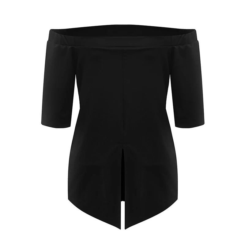Simple Fashion Summer Women Sexy Tops Off Back Split Shoulder Ladies Solid Color Shirt Elbow Sleeve Girls Casual Blouse
Simple Fashion Summer Women Sexy Tops Off Back Split Shoulder Ladies Solid Color Shirt Elbow Sleeve Girls Casual Blouse