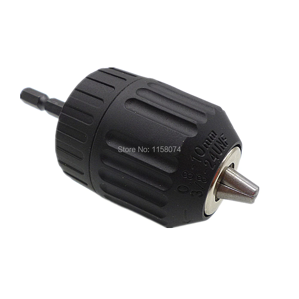 0.8-10mm Keyless Drill Chuck Converter 3/8" 24UNF Thread With Drill Bit Chuck Quick Change 1/4" Hex Shank Adaptor Drive Shaft
0.8-10mm Keyless Drill Chuck Converter 3/8" 24UNF Thread With Drill Bit Chuck Quick Change 1/4" Hex Shank Adaptor Drive Shaft